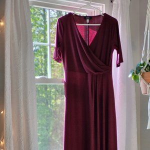 MSK  Maroon Maxi Dress